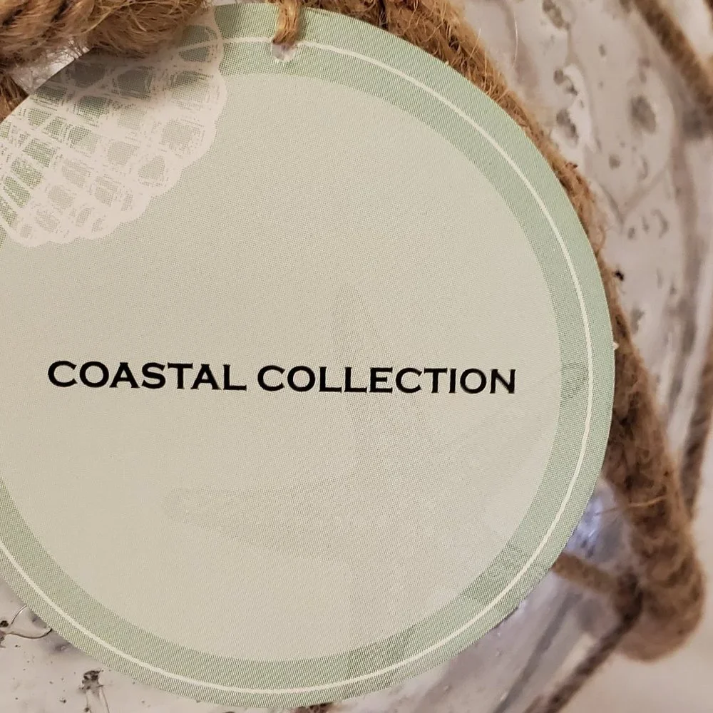 Coastal Jar with Jute Hanger